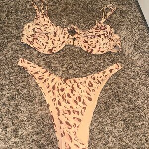 Leopard Print Bikini Set